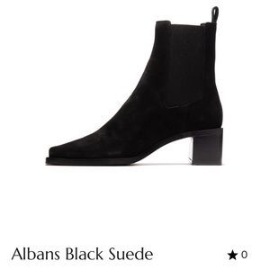 L’intervalle Albans BLACK suede boot 7.5/38